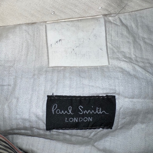 Paul Smith London - Medium Dress Pants - Beige/Orange Check Plaid - 80% OFF SALE - Picture 7 of 7
